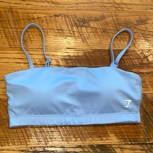 Gymshark Bandeau Sports Bra Light Blue